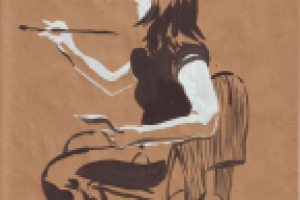 Набросок. "На уроке"