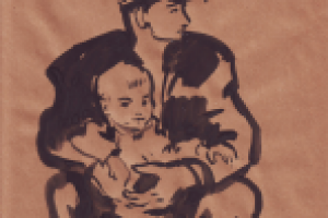 Набросок. "Папины руки"