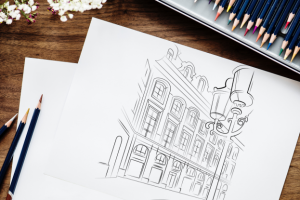 Иконка в виде эскиза