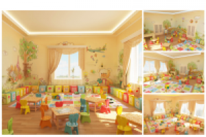 3d  проект игровой комнаты детского сада
