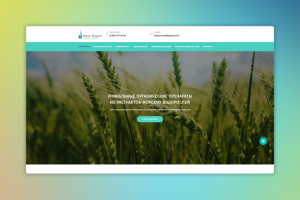 Лендинг по продажам уникальных органических препаратов