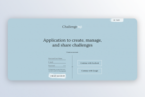 Десктопная версия приложения Challenge Me