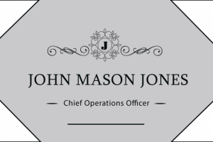 Шаблон для визитки