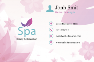 Шаблон для визитки