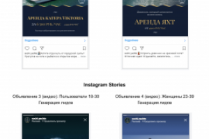 Таргетинг по аренде яхт и катеров в Instagram