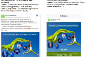 Instagram и Facebook таргетинг для Движение