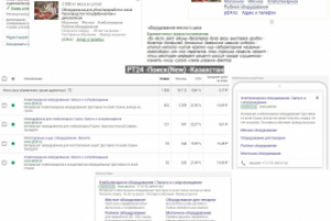 Производство пищевого оборудования - Директ, Adwords / CTR до 23