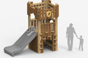 Детская крепость с домиком №12