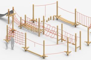 Веревочный парк детская площадка