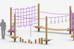 Детский веревочный парк для двора