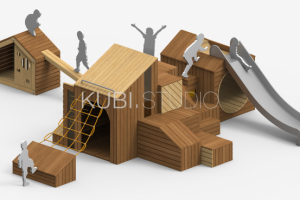 Детский городок "Куби" с горкой