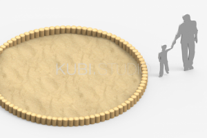 Большая круглая песочница