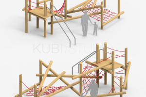 Детский бурелом №5 с пожарным скатом