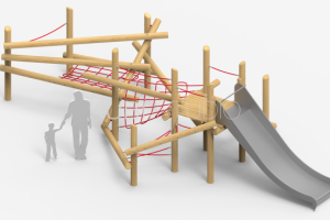 Бурелом №4 с широкой горкой