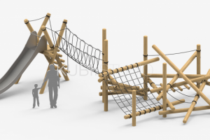 Бурелом №1 с подвесным мостом