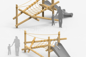 Горка из бревен