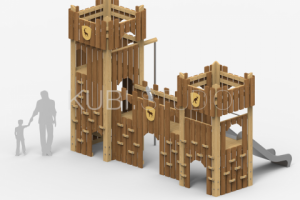 Крепостная стена с горкой