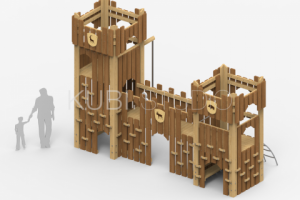 Крепостная стена с пожарным скатом