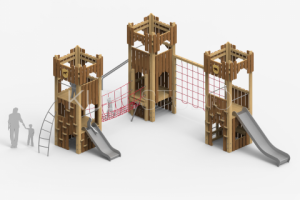 Крепость из трех башен