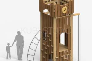 Крепость с пожарным скатом №34