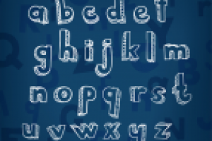 Handrawn font small caps