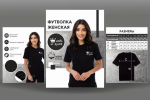 Карточка футболок для Wildberries