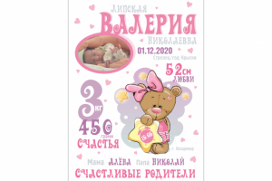 Метрика для девочки