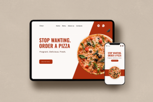 Лендинг пиццерии Cheur