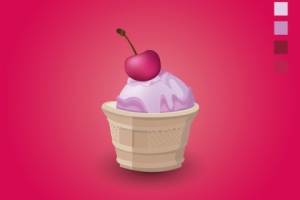 Векторное пирожное