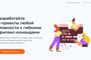 Сайт маркетплейса IT-команд TeGo