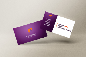 Двухсторонняя визитка