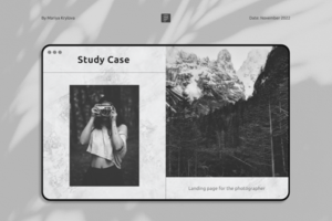 Landing Page для фотографа