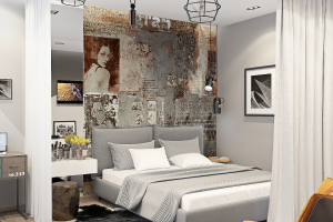 Дизайн-проект однокомнатной квартиры 40 кв.м. г. Москва