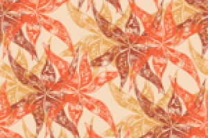 Яркий принт с растительными мотивами