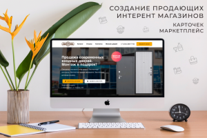 Сайт / WEB магазин - Продажа современных входных дверей