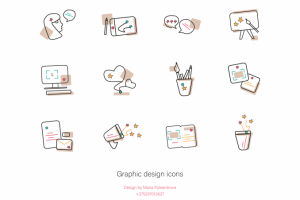 Graphic design icons