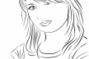 портрет в векторе