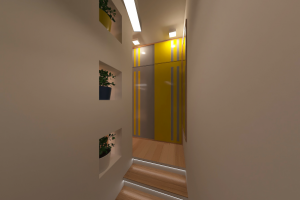 Прихожая+лестниа, таунхаус в подмосковье