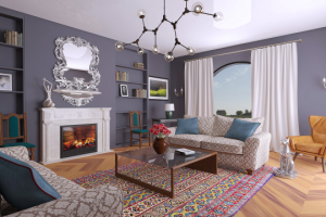 Реплика неоклассического интерьера в отеле