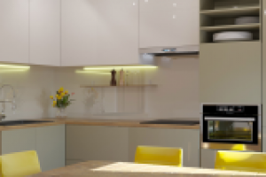 Modern kitchen design "White&Olive"