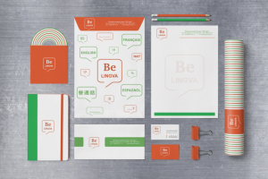 Фирменный стиль для языковой школы "Be-lingva"