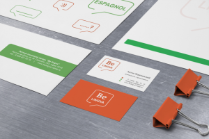 Фирменный стиль для языковой школы "Be-lingva"