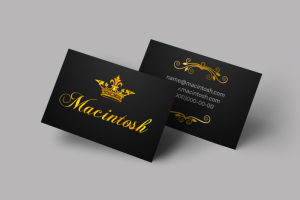 Визитка "магазин пальто и строгих костюмов"