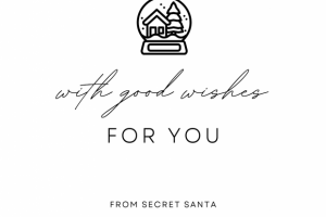 новогодняя открытка с пожеланием