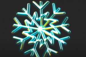 Анимированная снежинка