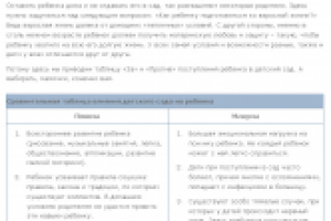 Плюсы и минусы детского сада