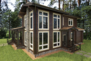 Коттедж из клеенного бруса