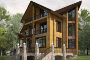 Коттедж из клеенного бруса