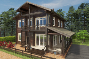 Коттедж из клеенного бруса