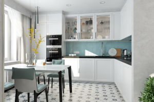 Светлая современная кухня